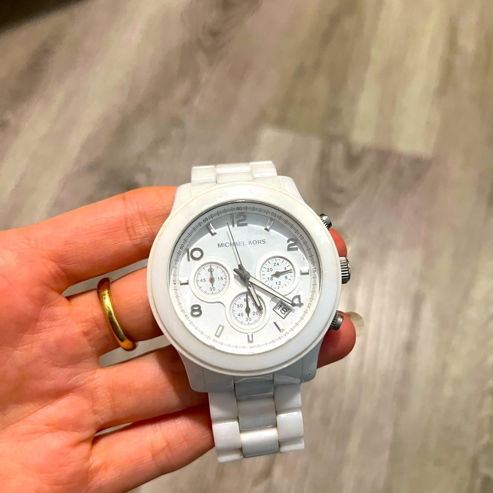 Michael Kors white watch